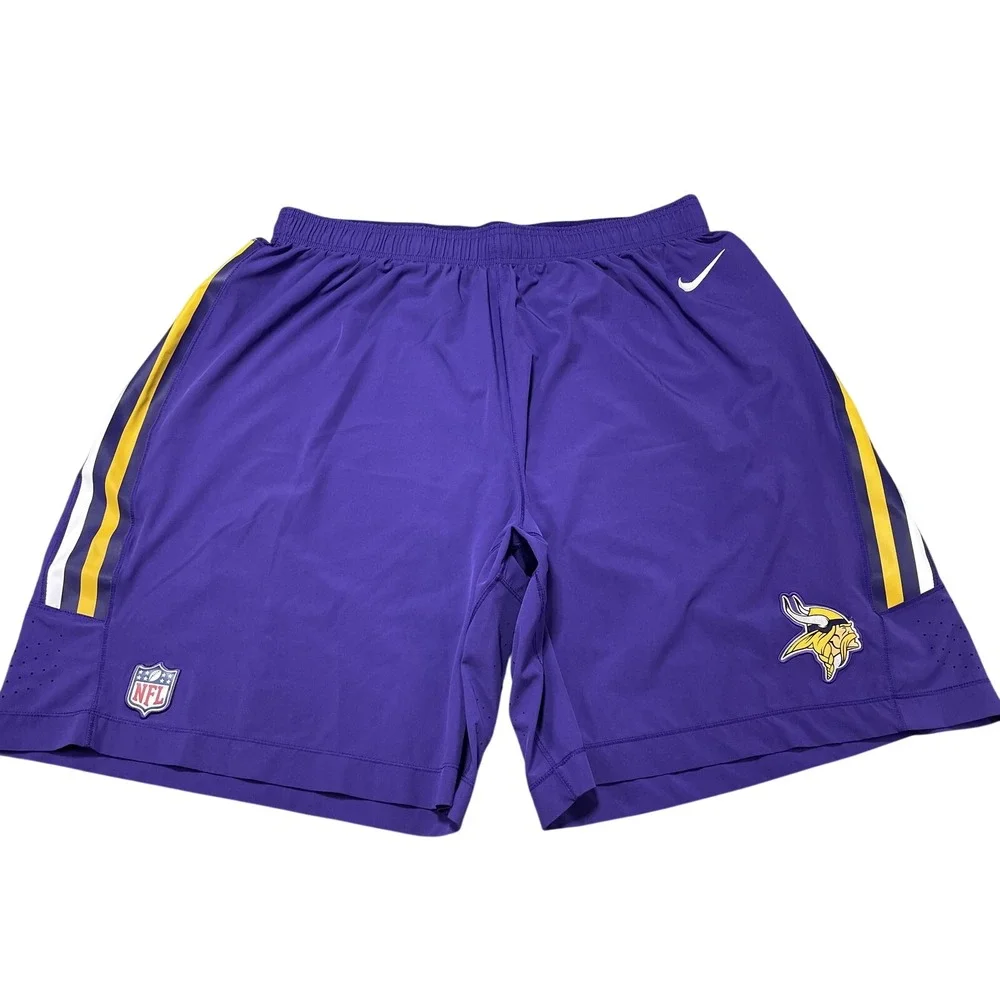 Minnesota‎ Vikings Nike Harrison Phillips #97 Practice Worn Shorts Purple 3XL